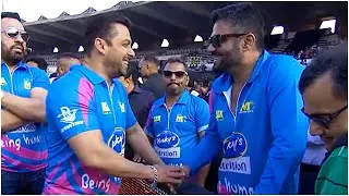 Suniel Shetty & Salman Khan Having Fun At Celebrity Cricket League