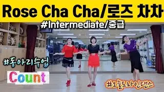 ⚘️Rose Cha Cha Line Dance(로즈 차차) /Count/ #64c #4w #Intermediate #중급라인댄스 #oyjlinedance