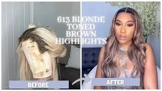 Blonde Straight Lace Front Virgin Human Hair Wig (26