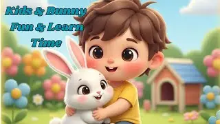 You&rsquo;ll Love This! Cute Kids & Bunny Fun🐰 | Kids & Rabbit  learn & Fun | #Color#fyp