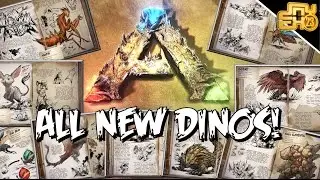 ARK - SCORCHED EARTH ALL NEW DINOS AND CREATURES! (Death Worm, Rock Elemental, Wyvern & More)