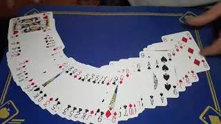 it's  gone but then back again but FACE up/ card trick teacher