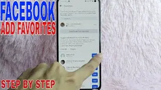 ✅  How To Add Favorites On Facebook 🔴
