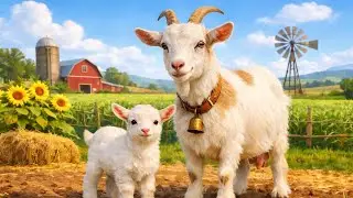 துள்ளு துள்ளு ஆட்டுக்குட்டி | Baby and Mother Goat Tamil Kids Song | Nila TV