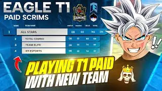Playing T1 10,000₹ Esports Paid Scrims Tournament 💵🔥 || Rusher [Raw Pov] 🤯 - Garena Free Fire 💀