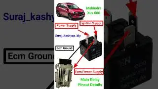 Mahindra Xuv500 Main Relay Pinout Details!Ecm Relay Mahindra Xuv500 #EcuRelay