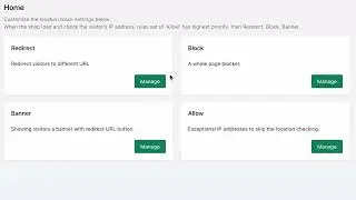 Shopify App: Location Blocker