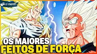 ALUCINANTE! MAIORES FEITOS DE FORÇA DE TODO DRAGON BALL Z