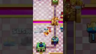 hog + little prince + bats + firecracker VS wizard + elite barbarian + lumberjack.😃 #clashroyale