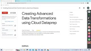 Creating Advanced Data Transformations using Cloud Dataprep #arcade #gcp #qwiklabs