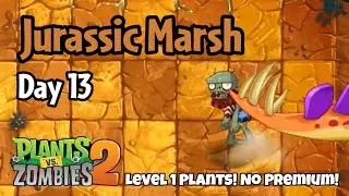 Plants vs Zombies 2 | Jurassic Marsh Day 13