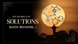 2nd PU Chemistry Solutions | Quick Revision | chemistry class 1