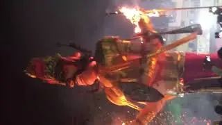Dummy of Ravan collapse slowly