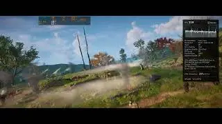 Assassin's Creed Valhalla benchmark, RTX 4080 , R7 5800x3D, Max Settings, UWQHD 3440 x 1440