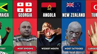 Human World Records From Different Countries