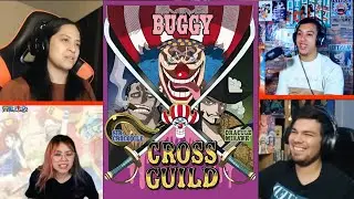 LUFFY REACTS TO BUGGY BECOMING EMPEROR AND LEADER OF CROSS GUILD REACTION MASHUP