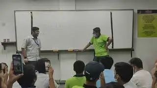 Student Enacting Sudarshan Guha on his last day in Allen