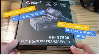 VGC VR-N 7600 csomagbontás, frissítés beüzemelés. #unboxing #hamradio 