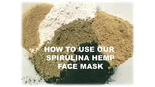 Organic Vegan FACE MASK for Sensitive Skin: spirulina hemp use instructions.