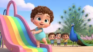 Rainbow Slide Quest 🌈🛝 Fun Colors & Playtime Song for Kids | Learn Colors & Shapes