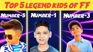 Top 5 kids legend of free fire || Youngest player of ff || Garena Free fire ||Total Masti