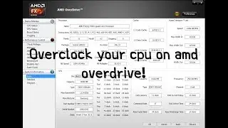 Как разогнать процессор на AMD Overdrive (2020)