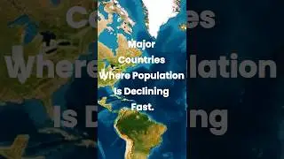 Major Countries Where Population Is Declining Fast (2026) 🌍 #shorts
