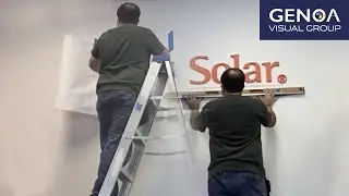 Dimensional Letter Sign Installation Timelapse