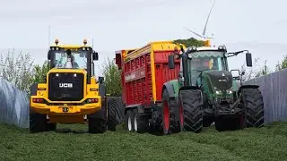 2024 | New JCB + Fendt + Claas | Gras hakselen + Kuilwerk | van Spijkeren Doornspijk | Grass silage