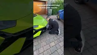 Lamborghini huracan tecnica with a no drill front license plate mount#lamborghini