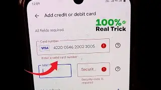 Enter Valid Card Number Problem Solve | Debit & Credit Card Error FIX