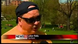 State union members rally in Hartford