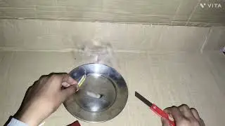 Smoke from fingers | aungli se dooan | A science trick.