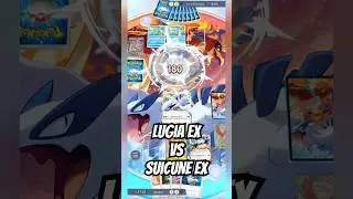 ⚔️ Pokemon TCG Pocket Battle - Lugia EX VS Suicune EX #pokemon #pokemontcgpocket #pokemontcg