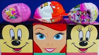 Disney Princess Mickey Mouse Cubeez Kinder Joy Eggs Disney Princess Egg LOL Surprise Lil Sisters