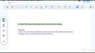 Office Administration 2022 May/June CSEC Paper 2 Pt.1 #exam #education
