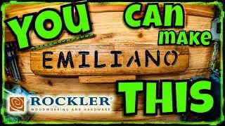 Making wood signs with a router and Rockler Interlock signmaker’s templates