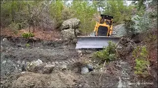 Как бульдозер Caterpillar D7G справляется с твердой почвой? #бульдозер #caterpillar