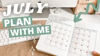 Bullet Journal JULY PLAN WITH ME 2021 | spending tracker & summer spreads