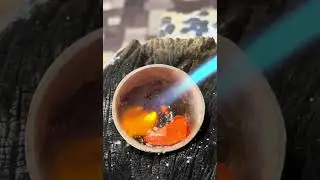 Melting goal process // 22 karat gold melting / jewellery, gold melting