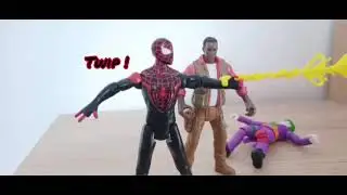 Spider-man miles morales vs peter parker stop motion 