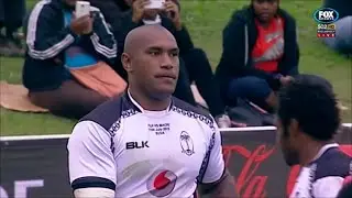 Nemani Nadolo finishes his 15th try for Fiji vs Maori All Blacks 2015