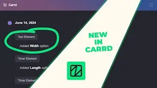 New in Carrd &ndash; Text Element Width Setting