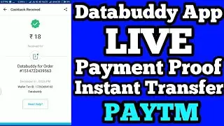 LIVE Payment Proof | Databuddy Application | Instant Paytm Transfer - Hindi - Technical Prodip