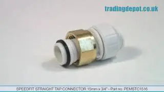 TRADING DEPOT: Speedfit Straight Tap Connector 15mm x 3/4