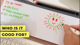 Chalkola Glass Desktop Whiteboard with Storage Dry Erase Board