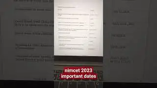 Don't Miss Out: Key Dates for #NIMCET 2023 #MCA #Counseling