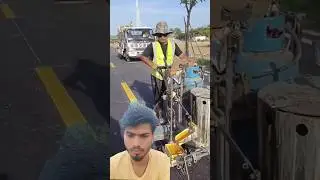 How Are Perfect White Road Lines Made? The Secret Machine Behind It! 🚦✨