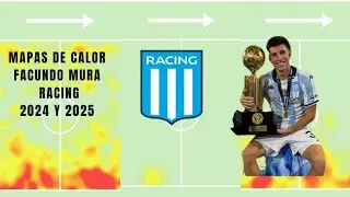 Mapas de calor Facundo Mura en Racing Club 2024 y 2025 🏆⚽