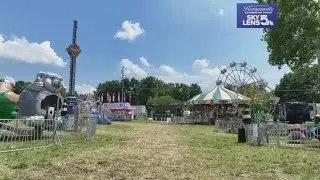 Drone footage of the Jersey County Fair Friday